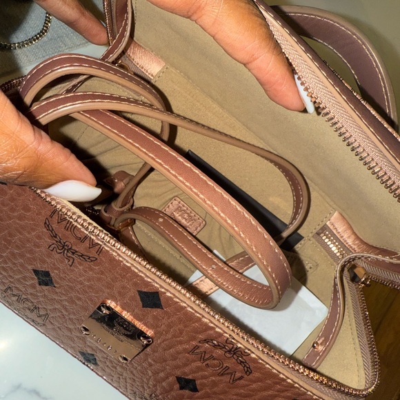 MCM Metallic Rose Travel Case - Picture 3 of 5